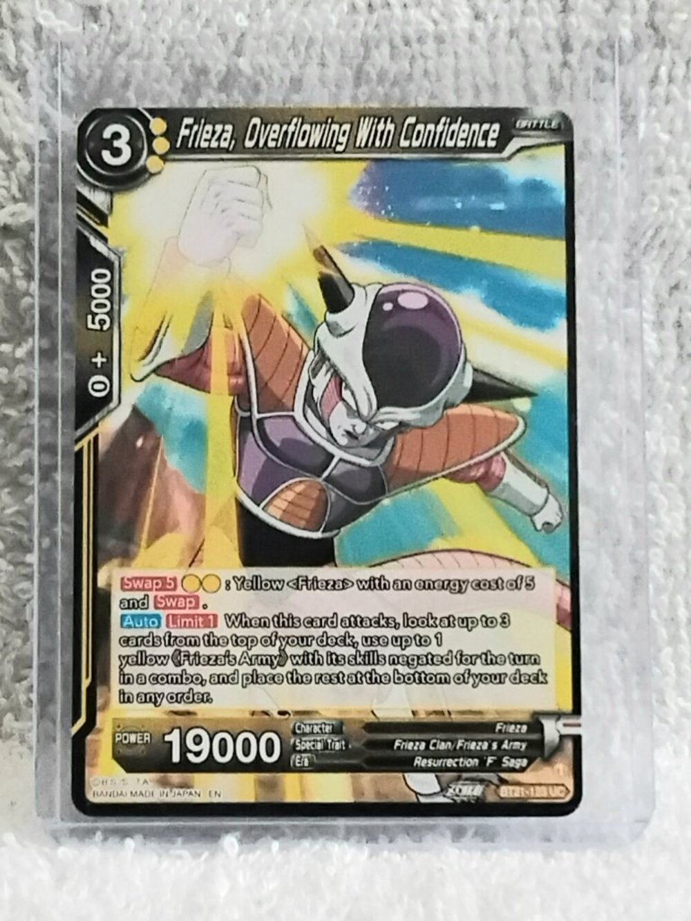 5/$20 Mint 2023 Frieza, Overflowing With... Dragon Ball Super UC Card BT21_123!!